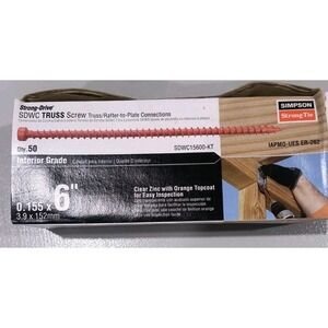 Simpson Strong-Tie SDWC15600-KT 6" Strong Drive Structural Screws 50 Screws
